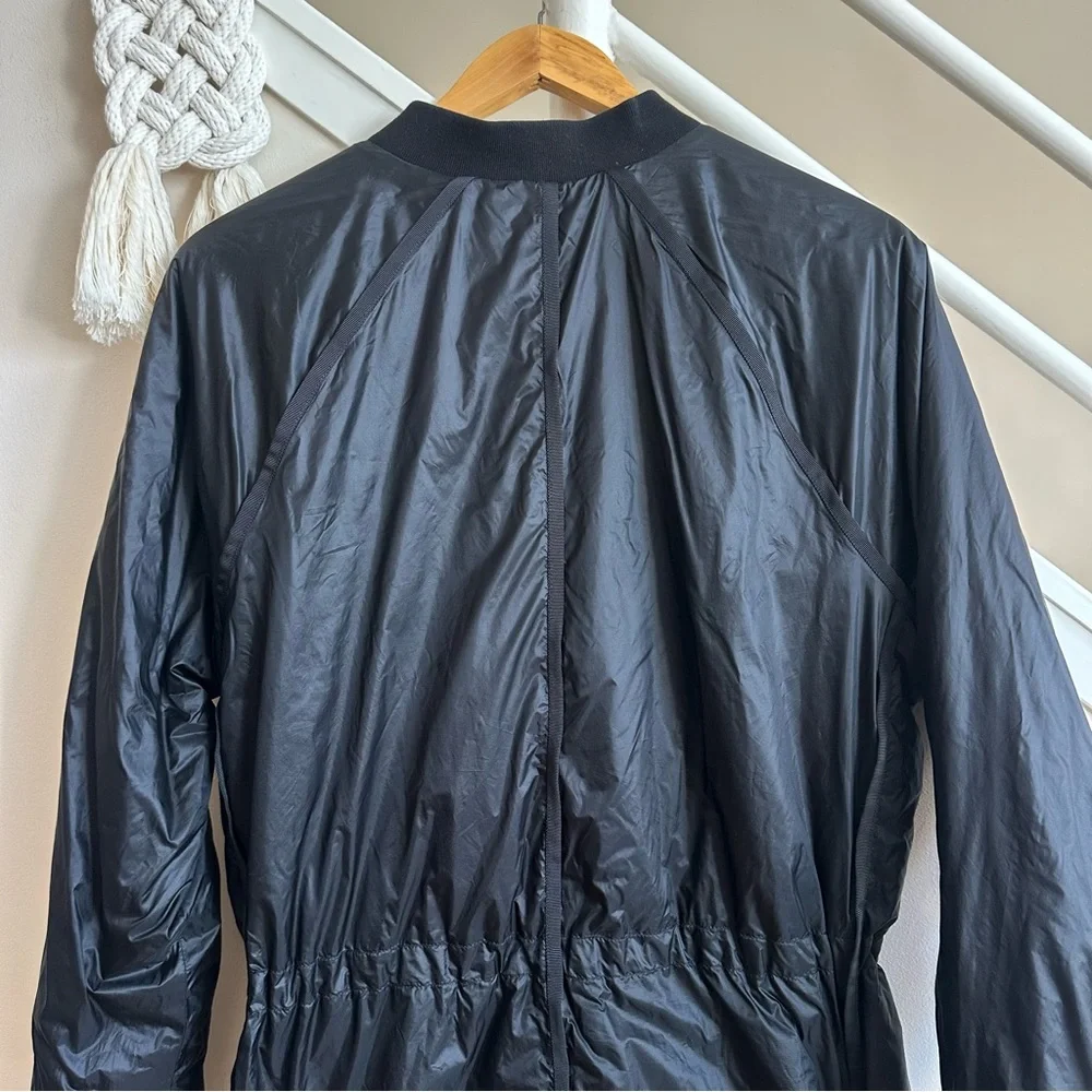 Athleta Parka Summit Primaloft Insulated Lightweight Zip Jacket Black Size Large